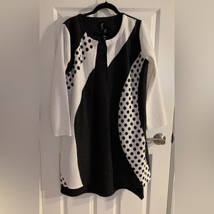 Berek 2-piece dress and cardigan/overcoat….such a sharp look!